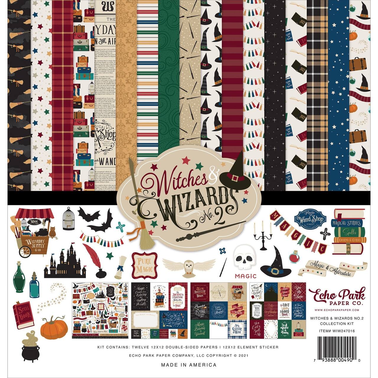 Echo Park™ Paper Co. Witches & Wizards No. 2 Collection Kit, 12" x 12"